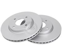 ABS 18039 Front Brake Discs Pair 280mm Vented Fits Nissan Cube Sentra Tiida