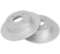 ABS 18040 Rear Brake Discs Pair 292mm Solid Fits Nissan Cube Tiida 43206-EM10A