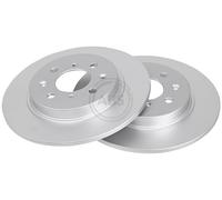 ABS 18049 Rear Brake Discs Pair 260mm Solid Fits Honda Insight Jazz