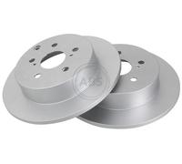 ABS 18050 Rear Brake Discs Pair 297mm Solid Fits Toyota Verso 42431-0F020
