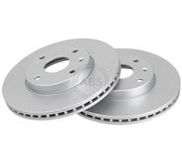 ABS 18051 Front Brake Discs Pair 278mm Vented Fits Chevrolet Daewoo Dodge Epica