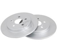ABS 18052 Rear Brake Discs Pair 259mm Solid Fits Lexus Subaru Toyota Ct Matrix S