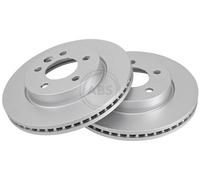 ABS 18128 Front Brake Discs Pair 303mm Vented Fits VW Amarok 2H0615301A