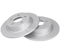 ABS 18135 Rear Brake Discs Pair 280mm Solid Fits Ford C-Max Grand Kuga Tourneo