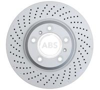ABS 18136 Front Left Brake Disc 350mm Vented Fits Porsche 911 99735140500