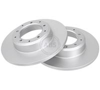 ABS 18147 Rear Brake Discs Pair 298mm Solid Fits Land Rover Defender FTC2805