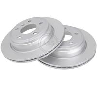 ABS 18154 Rear Brake Discs Pair 300mm Vented Fits Bmw 3 4 Series 34216792229