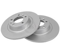 ABS 18159 Rear Brake Discs Pair 290mm Solid Fits Peugeot 407 1618862480