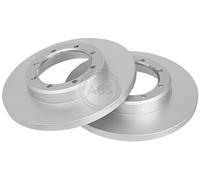 ABS 18184 Rear Brake Discs Pair 302mm Solid Fits Nissan Opel Renault Vauxhall