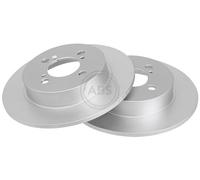 ABS 18187 Rear Brake Discs Pair 259mm Solid Fits Suzuki Swift 5561161M10