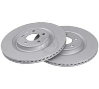 ABS 18196 Rear Brake Discs Pair 330mm Vented Fits Audi Porsche VW A4 A5 A6 A7 A8