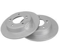 ABS 18203 Rear Brake Discs Pair 262mm Solid Fits Hyundai Kia Cee'd Cerato Koup