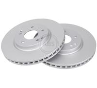 ABS 18219 Front Brake Discs Pair 298mm Vented Fits Kg Mobility Ssangyong Actyon