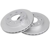 ABS 18230 Front Brake Discs Pair 231mm Vented Fits Rover Cityrover 277942103704