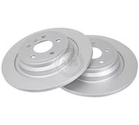 ABS 18236 Rear Brake Discs Pair 325mm Solid Fits Mercedes Gle M-Class 1664230012
