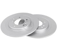 ABS 18237 Rear Brake Discs Pair 284mm Solid Fits Hyundai Kia Cee'd I30 Pro