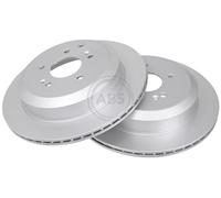 ABS 18239 Rear Brake Discs Pair 324mm Vented Fits Hyundai Ix55 584113J500