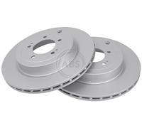 ABS 18264 Rear Brake Discs Pair 330mm Vented Fits Mitsubishi Lancer 4615A025