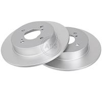 ABS 18268 Rear Brake Discs Pair 259mm Solid Fits Suzuki Swift 5561171L00