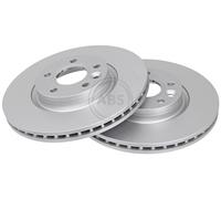 ABS 18273 Front Brake Discs Pair 300mm Vented Fits Volvo C30 C70 V40 31341643
