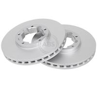 ABS 18281 Front Brake Discs Pair 276mm Vented Fits Nissan Renault Trucks Cabstar