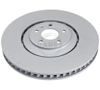 ABS 18283 Front Brake Discs Pair 380mm Two-Part Disc Fits Audi A8 Q5 4H0615301AA