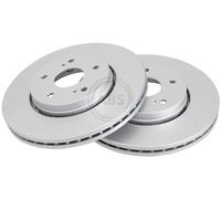 ABS 18286 Front Brake Discs Pair 300mm Vented Fits Suzuki Kizashi 5531157L00
