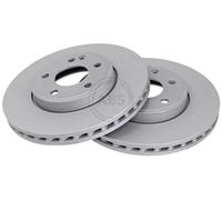 ABS 18290 Front Brake Discs Pair 295mm Vented Fits Mercedes A-Class B-Class Cla