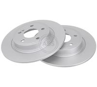 ABS 18300 Rear Brake Discs Pair 295mm Solid Fits Infiniti Mercedes A-Class Cla