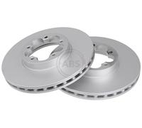 ABS 18301 Front Brake Discs Pair 300mm Vented Fits Ford Transit 1543340