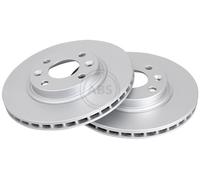 ABS 18316 Front Brake Discs Pair 258mm Vented Fits Dacia Renault Smart Clio Mcv