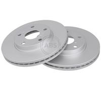 ABS 18318 Front Brake Discs Pair 277mm Vented Fits Toyota Auris Corolla
