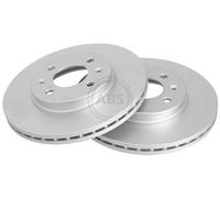 ABS 18338 Front Brake Discs Pair 256mm Vented Fits Hyundai Kia Accent I20 Active