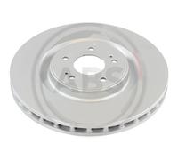 ABS 18364 Front Brake Discs Pair 350mm Vented Fits Mitsubishi Lancer 4615A023