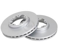 ABS 18381 Front Brake Discs Pair 288mm Vented Fits Ford Tourneo Custom Transit