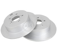 ABS 18386 Rear Brake Discs Pair 274mm Solid Fits Subaru Forester Impreza Xv