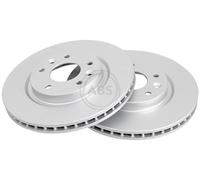 ABS 18409 Front Brake Discs Pair 296mm Vented Fits Nissan Renault Kadjar Koleos
