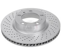 ABS 18410 Front Left Brake Disc 330mm Vented Fits Porsche 718 Boxster Cayman 911