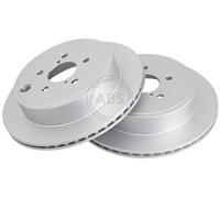 ABS 18415 Rear Brake Discs Pair 290mm Vented Fits Subaru Toyota Brz Gr 86 Gt