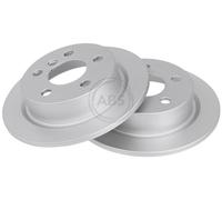 ABS 18429 Rear Brake Discs Pair 259mm Solid Fits MINI 34216799383