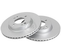 2x Brake disc Vented 18435 A.B.S. for MITSUBISHI