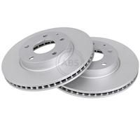 ABS 18438 Front Brake Discs Pair 280mm Vented Fits Mazda 3 Cx-3 B45A33251A