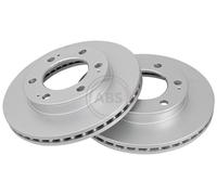 ABS 18446 Front Brake Discs Pair 294mm Vented Fits Ssangyong Rexton Ii