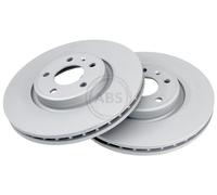 ABS 18456 Front Brake Discs Pair 320mm Vented Fits Audi Q5 8R0615301C