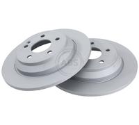 ABS 18465 Rear Brake Discs Pair 300mm Solid Fits Mercedes Eqv Marco Polo V-Class