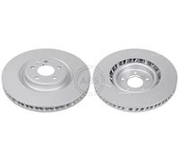 ABS 18479 Front Right Brake Disc 350mm Slotted Fits Porsche Macan 95B615302F
