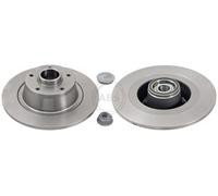 ABS 18489C Rear Brake Discs Pair 290mm Solid Fits Renault Megane 432020020R