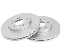 ABS 18507 Front Brake Discs Pair 282mm Vented Fits Honda Fr-V Stream