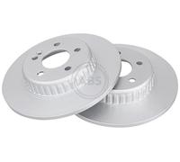 ABS 18539 Rear Brake Discs Pair 300mm Solid Fits Mercedes C-Class 0004230512