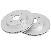 Front Set 2x Brake Discs A.B.S. 18540 for Mazda 2 (07-14)